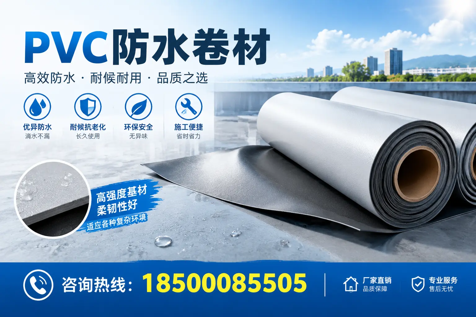 PVC防水卷材的环保特性与可持续发展探讨图木舒克
